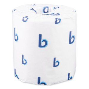 Boardwalk Two-Ply Toilet Tissue, Septic Safe, White, 4.5 x 3, 500 Sheets/Roll, 9
